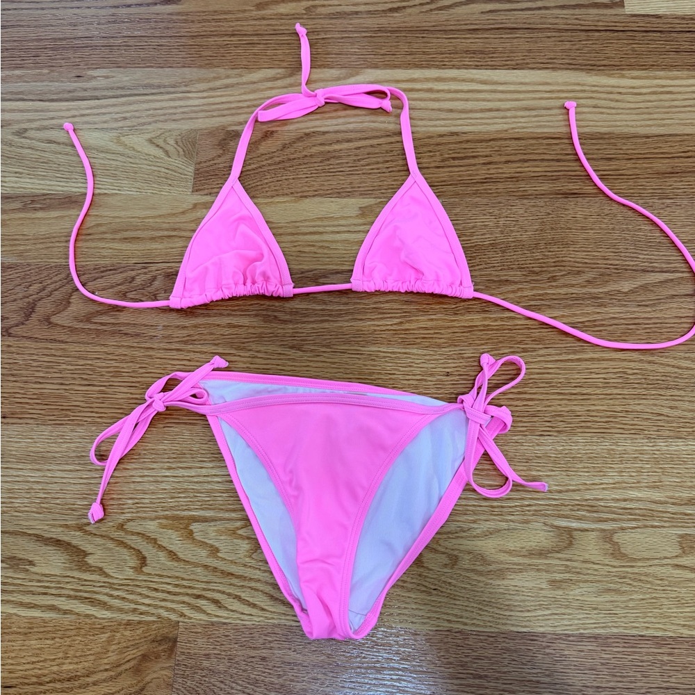 Victoria's Secret Vibrant Pink String Bikini